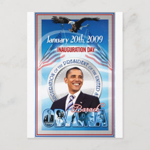Cartão Postal Inauguração de Barack Obama