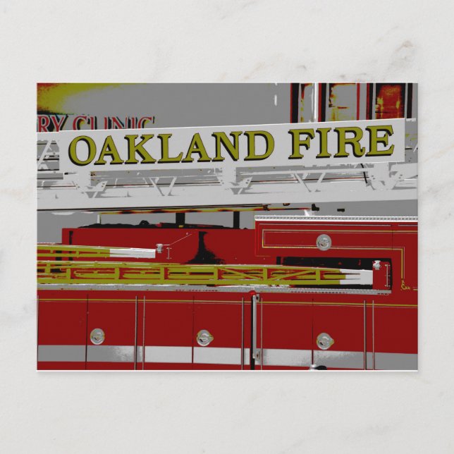 Cartão Postal Incêndio em Oakland (Frente)