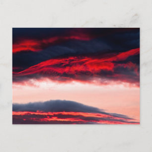 Cartão Postal Incêndio nas nuvens