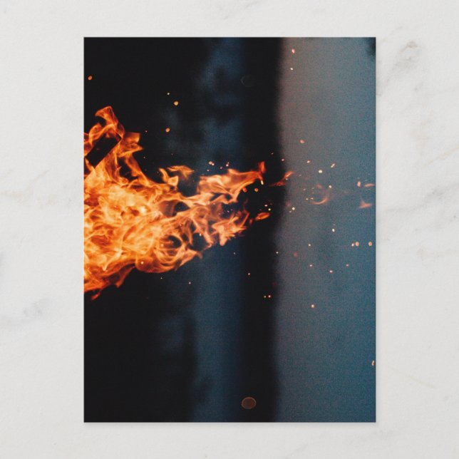 Cartão Postal incêndio noturno (Frente)