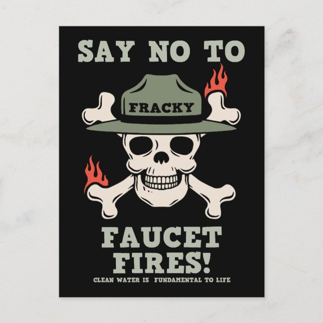 Cartão Postal Incêndios de Faucet (Frente)