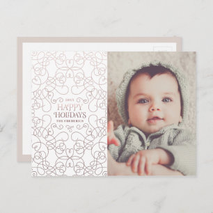 Cartão Postal Incêndios refinados no Natal de Bronze