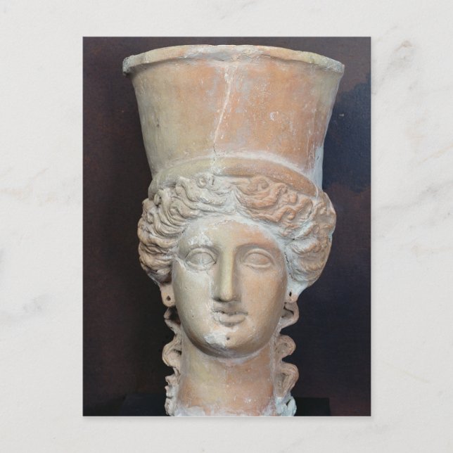 Cartão Postal Incensário da cabeça de uma fêmea (Frente)