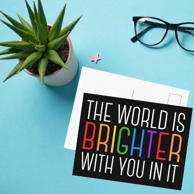 Cartão Postal Incentivo à Saúde Mental de Cotação Inspirativa (Criador carregado)