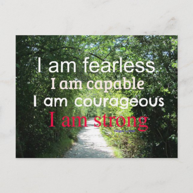 Cartão Postal Incentivo Motivacional (Frente)