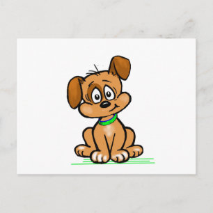Cartão Postal Inclinação da puppy
