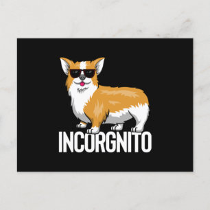 Cartão Postal Incognito Corgi
