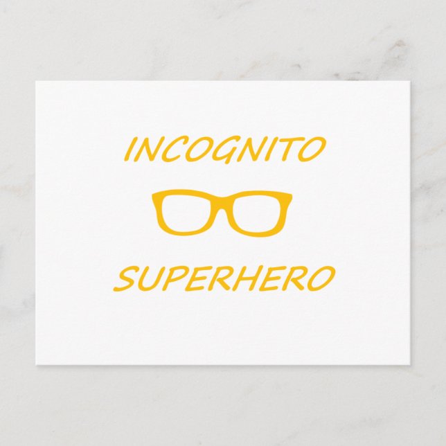 Cartão Postal Incognito Superherói 01O (Frente)