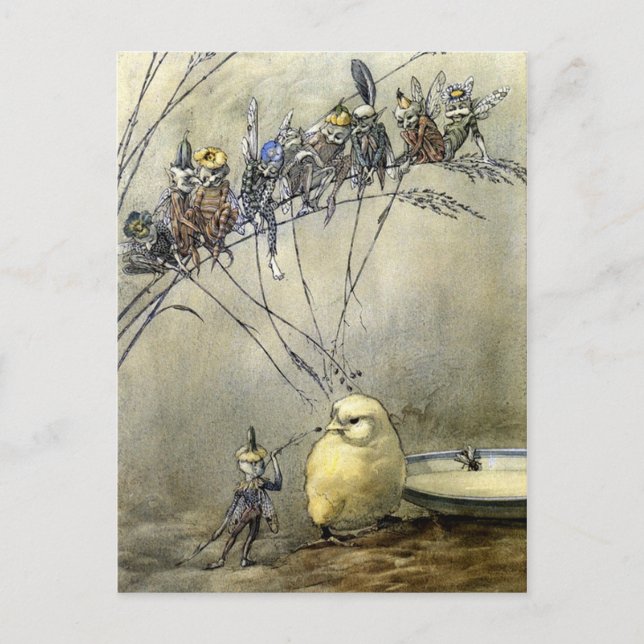 Cartão Postal “Incomodar o Mosquito” – Tom Azul (Frente)