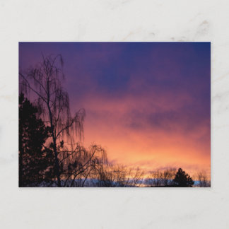 Cartão Postal Incrível amanhecer de inverno