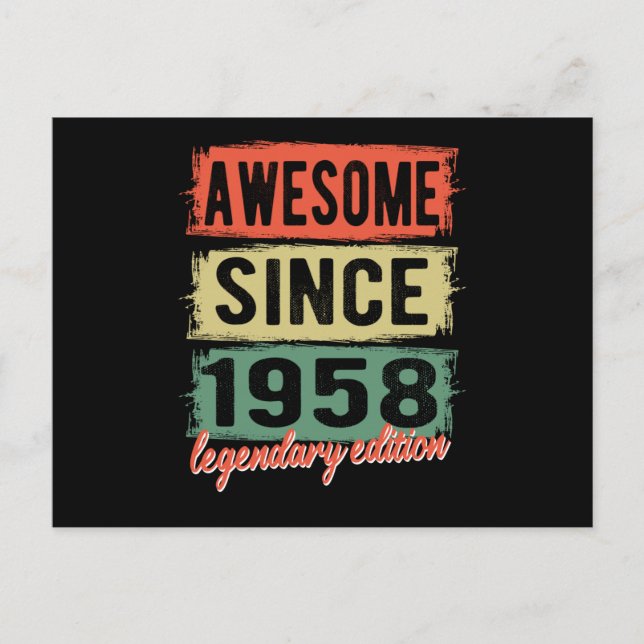 Cartão Postal Incrível Desde 1958 (Frente)