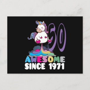 Cartão Postal Incrível desde 1971 50º Aniversário