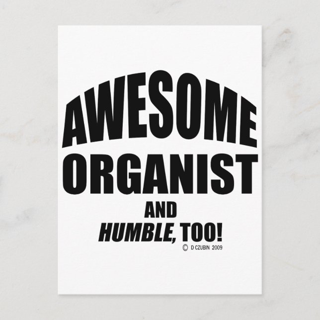 Cartão Postal Incrível Organizador (Frente)