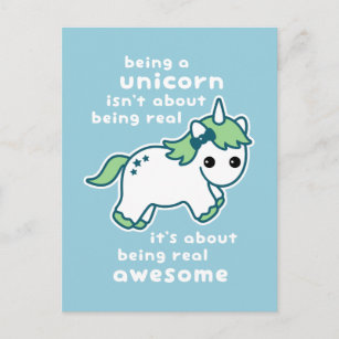 Cartão Postal Incrível Unicorn