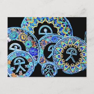 Cartão Postal Indalo Man Cermaics, Almeria, Espanha