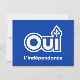 Cartão Postal Indépendance du Québec OUI