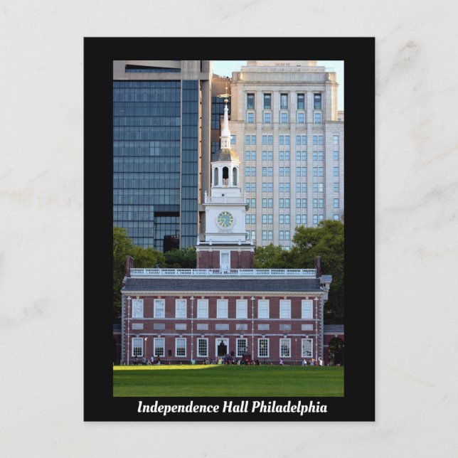 Cartão Postal Independence Hall Philadelphia (Frente)