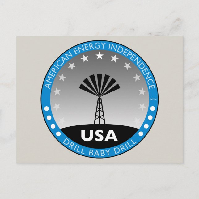 Cartão Postal Independência Energética Americana (Frente)