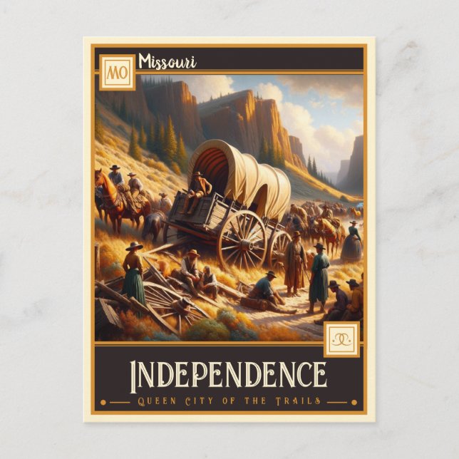 Cartão Postal Independência, Missouri | Vintage (Frente)