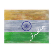 India afligiu a bandeira indiana