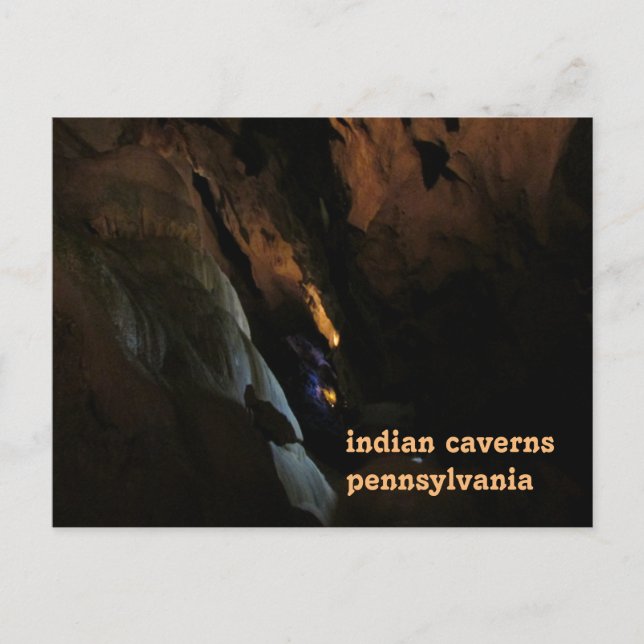 Cartão Postal índia caverns pennania (Frente)