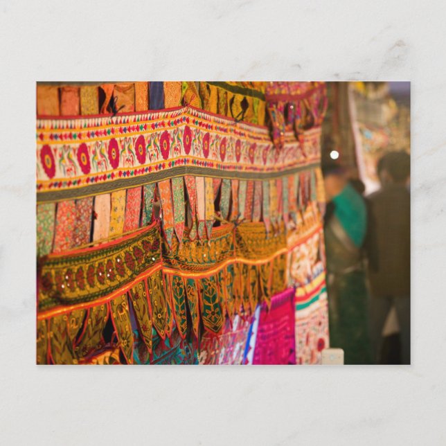 Cartão Postal ÍNDIA, Goa, Baga: Mercado da Noite de Sábado (NR) (Frente)