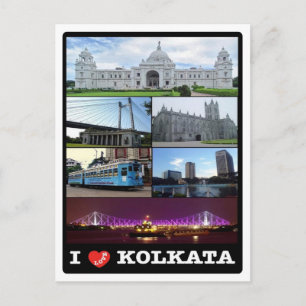 Cartão Postal Índia - Kolkata - Mosaico -