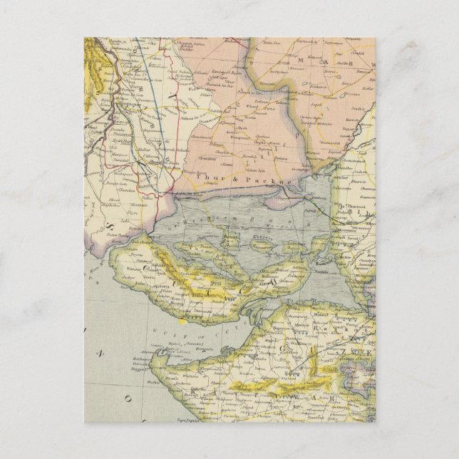 Cartão Postal Índia, Paquistão (Frente)