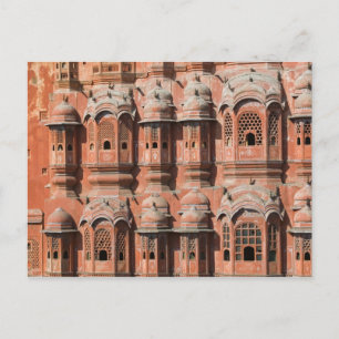 Cartão Postal ÍNDIA, Rajasthan, Jaipur: Hawa Mahal (Palácio do