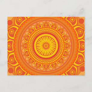Cartão Postal Índia tanga laranja