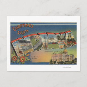 Cartão Postal Indiana (Capital do Estado/Flor)