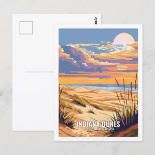 Cartão Postal Indiana Dunes National Park Indiana EUA
