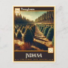 Cartão Postal Indiana, Pensilvânia | Vintage