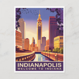 Cartão Postal Indianapolis, White River e Canal, Viagem