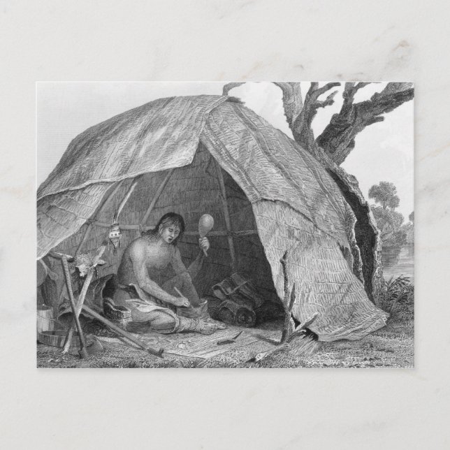 Cartão Postal Indiano Doutor Concretizando um Pote de Medicina (Frente)