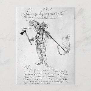 Cartão Postal Indiano Iroquois de Canadá