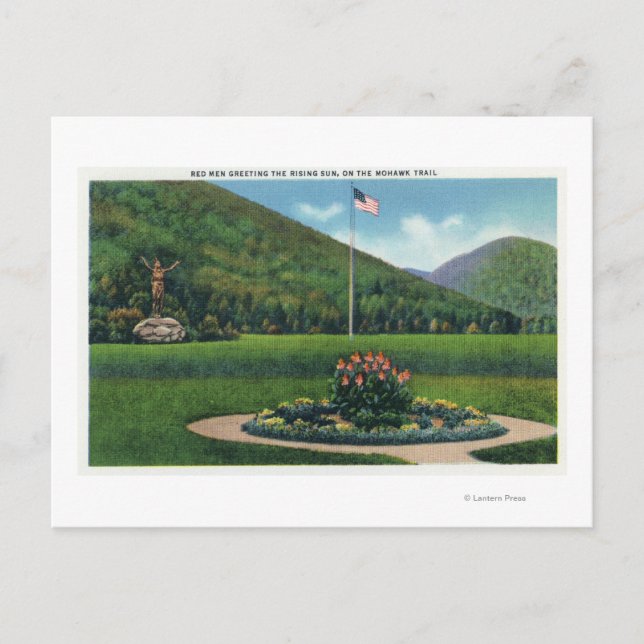 Cartão Postal Indiano que cumprimenta a estátua de Sun de (Frente)