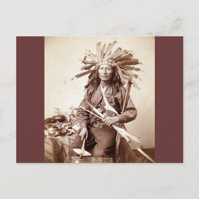 Cartão Postal Indiano Revolt Instigator, 1890 (Frente)