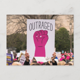 Cartão Postal Indignado