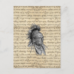 Cartão Postal Índio americano