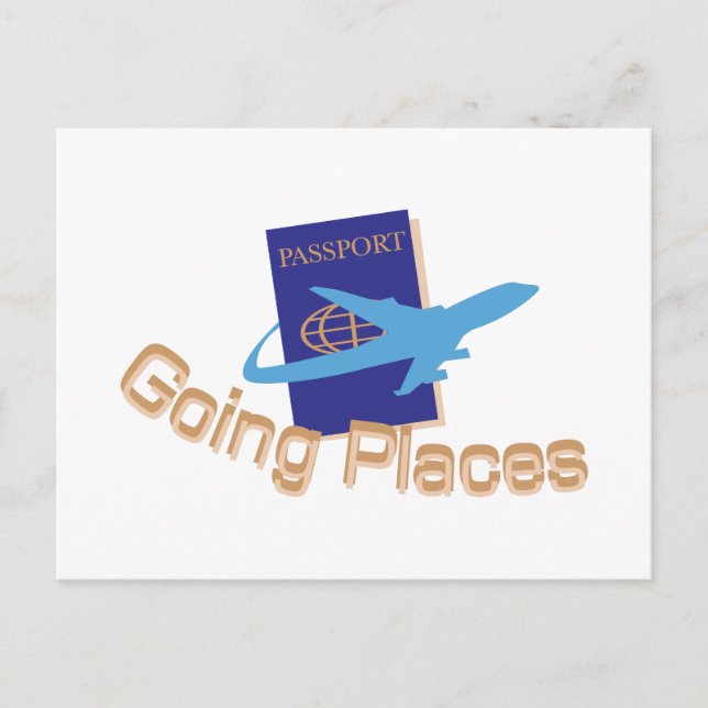 Cartão Postal Indo a Lugares (Frente)