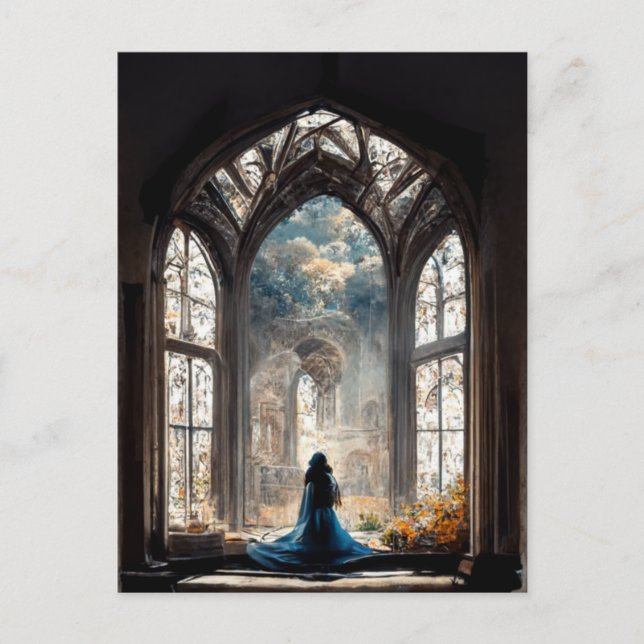 Cartão Postal Indo a mundos de beleza (Frente)