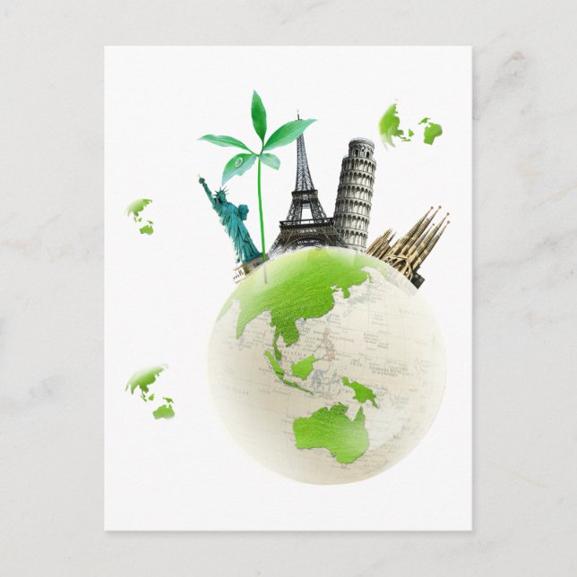 Cartão Postal Indo para Green! (Frente)