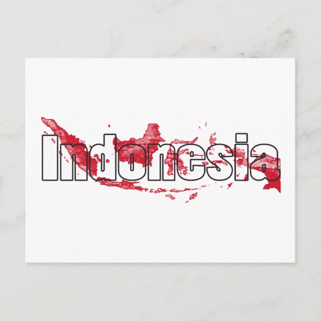 Cartão Postal Indonésia (Frente)
