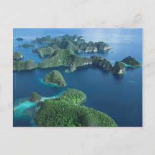 Cartão Postal Indonésia, Papua Ocidental. Aerial De Raja Ampat