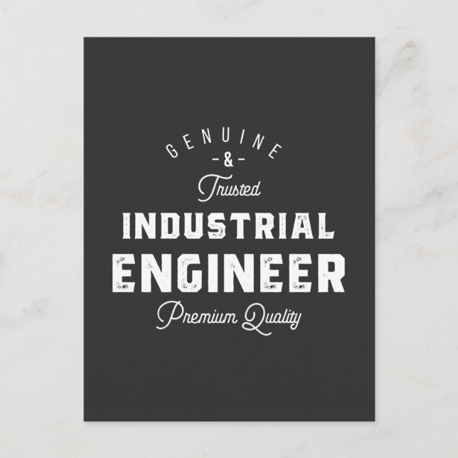 Cartão Postal Industrial engineer, cool, engineer, engineering, (Frente)