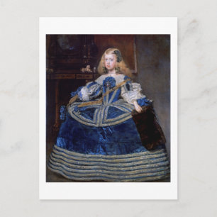 Cartão Postal Infanta Margarita Teresa Blue Dress, Velazquez