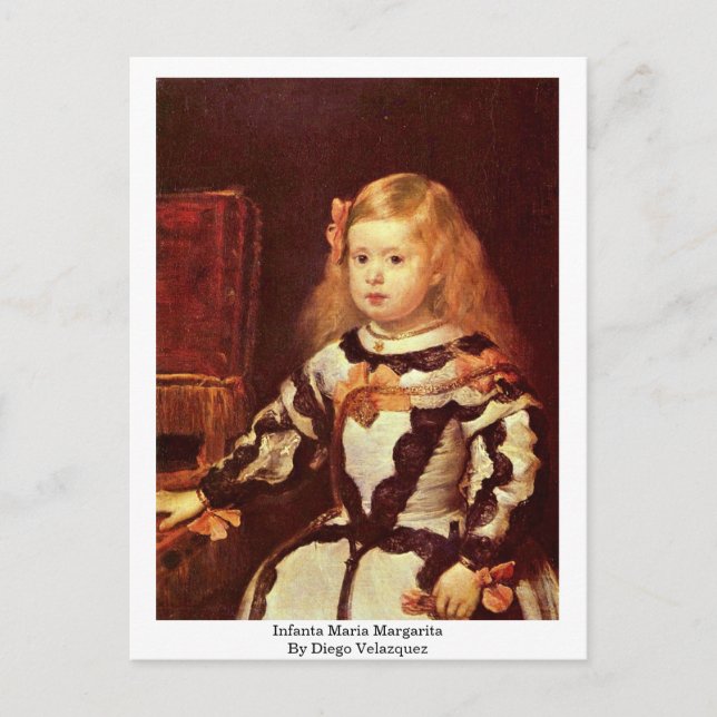 Cartão Postal Infanta Maria Margarita Por Diego Velazquez (Frente)