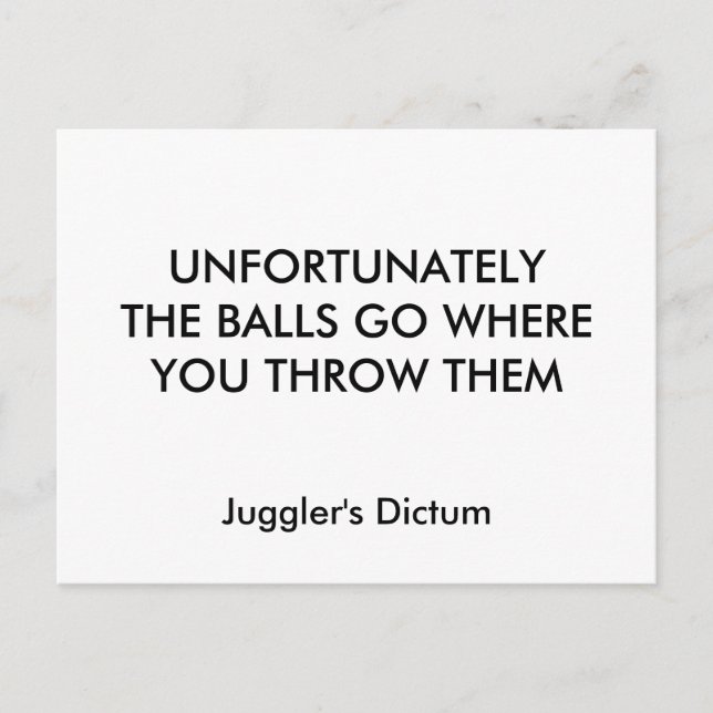 CARTÃO POSTAL INFELIZMENTE, AS BALAS VÃO ONDE VOCÊ AS JOGOU... (Frente)