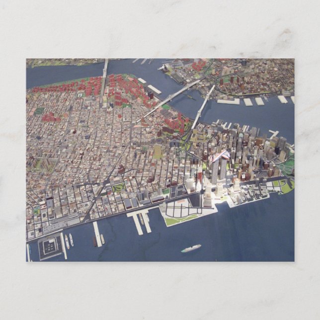 Cartão Postal inferior-mahattan (Frente)